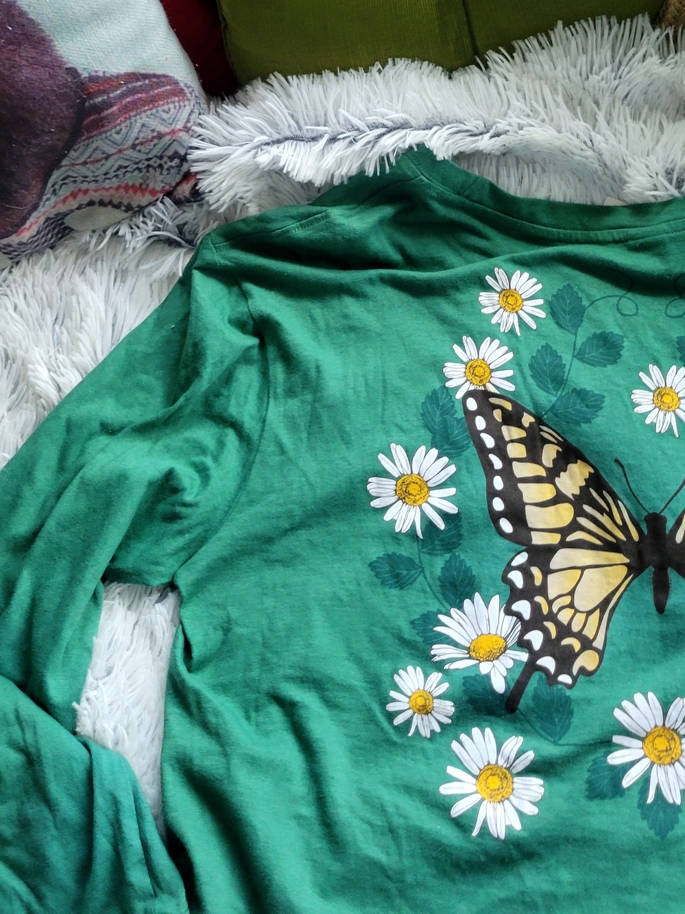 1-800 Smile Green Crop Top - Casual Women's Tee - Picture 10 of 16
